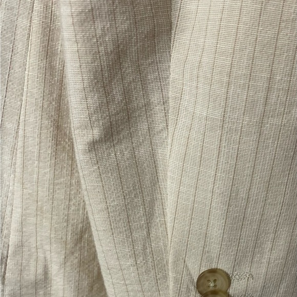 Express Men's Beige Striped Blazer - Picture 9 of 9